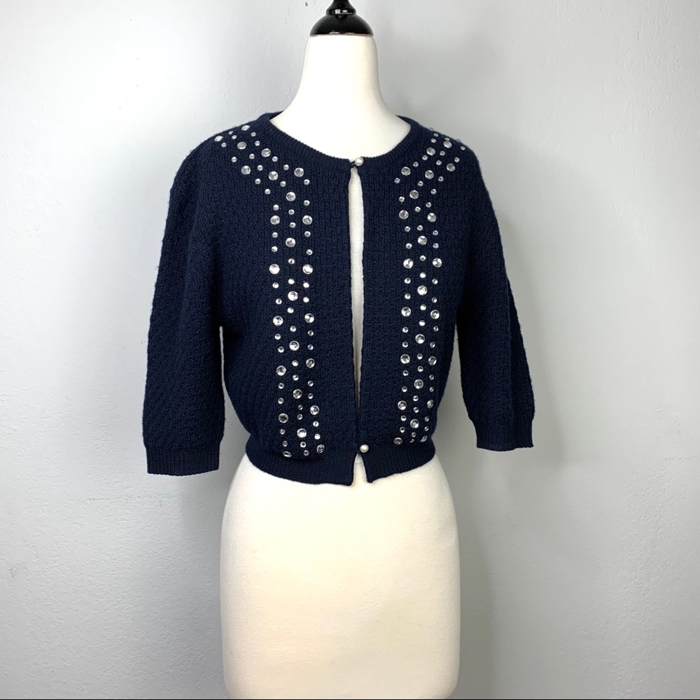 Marc Jacobs Vintage Inspired Wool Cropped Cardigan